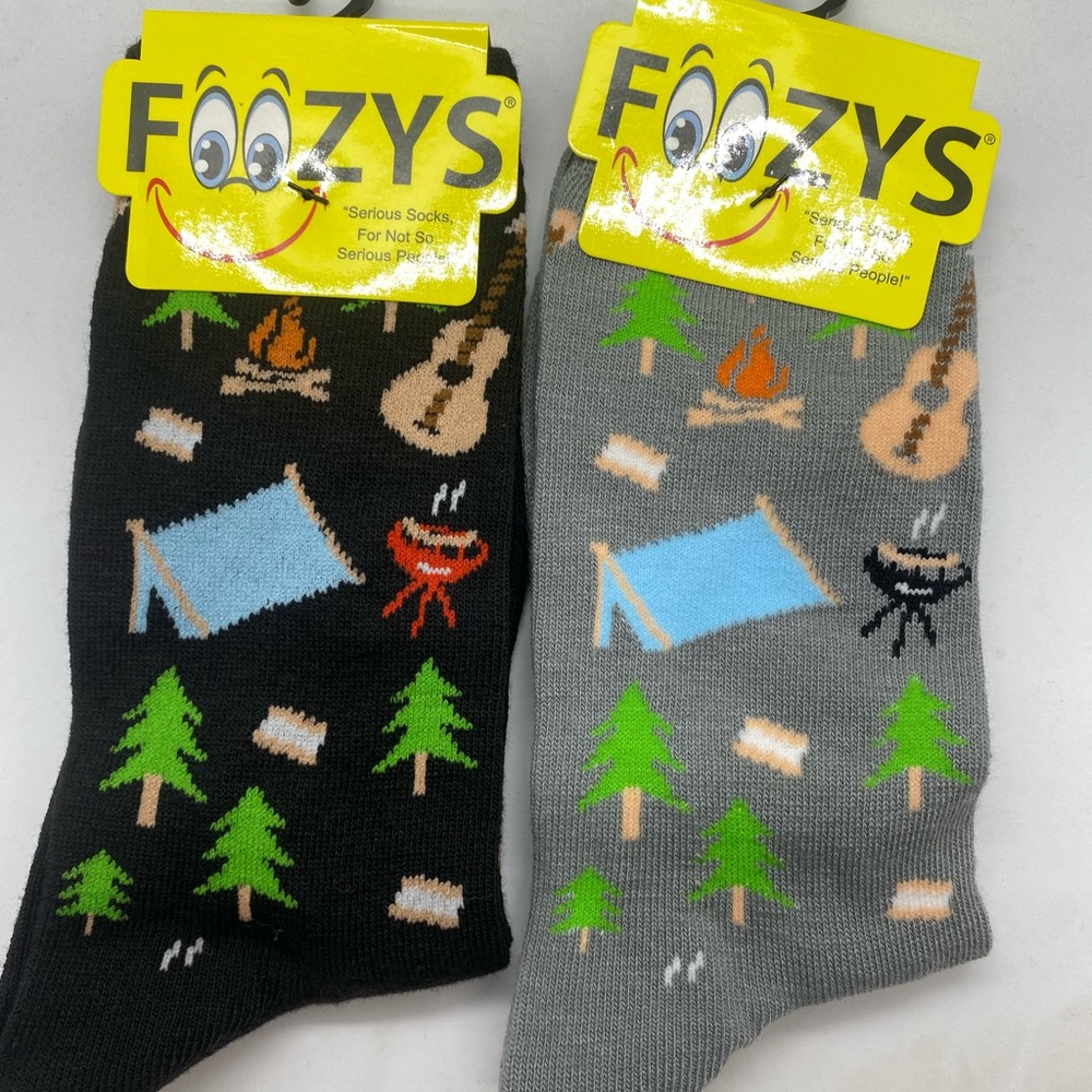 Foozys camping 2 pair socks Womens